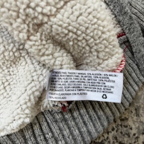 🧡3/15 Cat & Jack Check Knit Zip-Up Sweater Cardigan Jacket Boy Unisex 12M - Picture 7 of 8